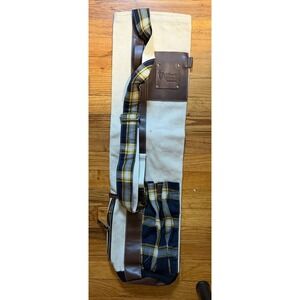 Liberty Mutual Invitational Par 3 Carry Golf Bag Canvas Leather Tartan Plaid